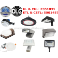 DLC ETL 5 years warranty lowest price factory 130lm/w led solar light photocell sensor led dusk to dawn led yard light